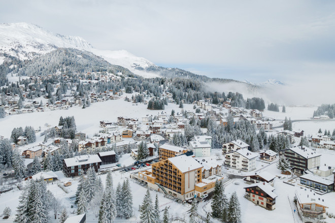 Valbella Resort von oben