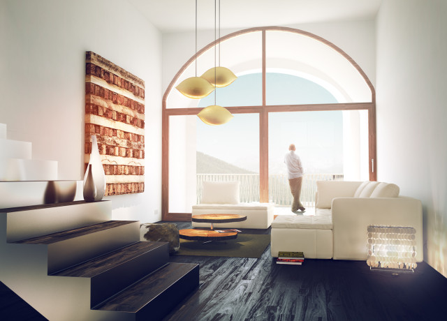 Visualisierung il Piz Wohnung innen
