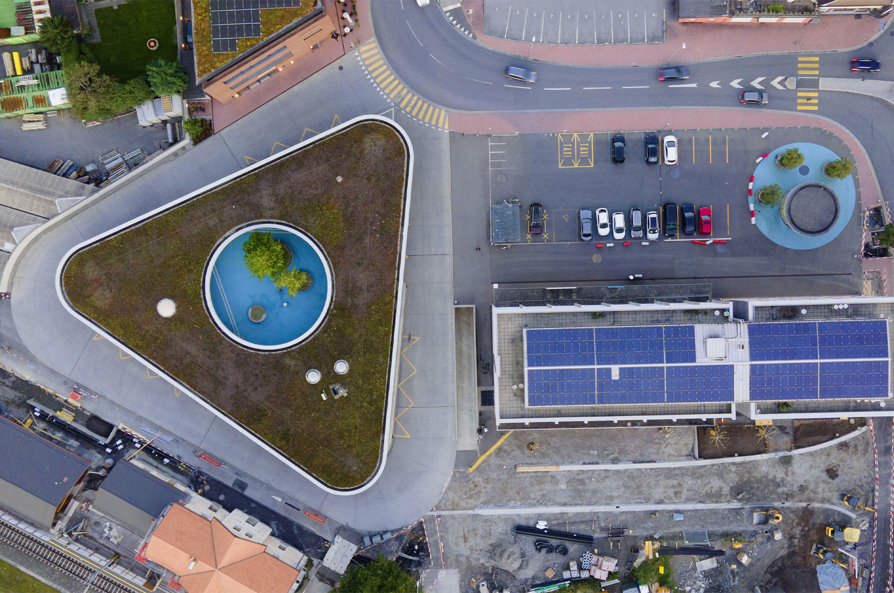 Bushof Schaan Vogelperspektive