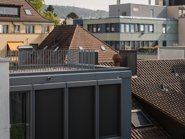 Gebäude aussen Dachterrasse