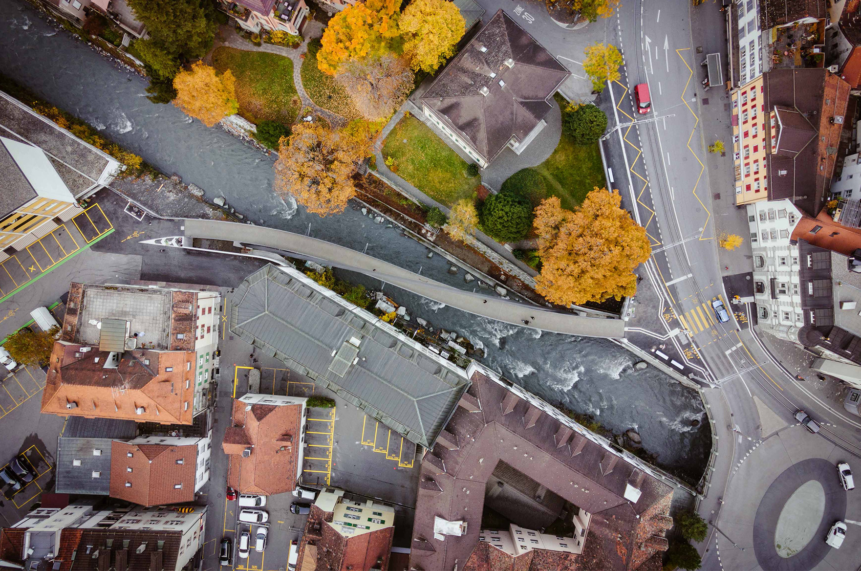 Brücke Vogelperspektive