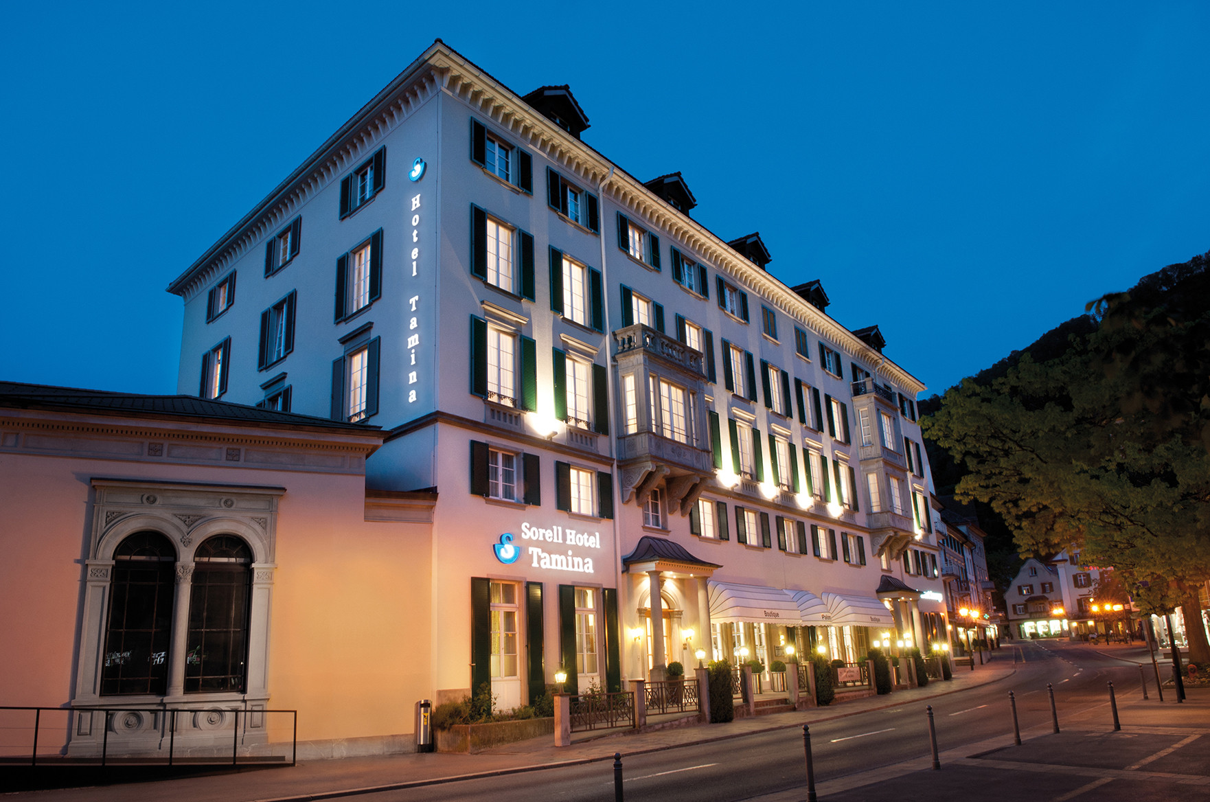 Hotel Tamina aussen Eingang