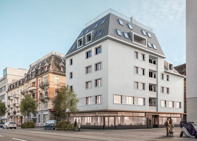 Stationsstrasse Gebäude aussen Visualisierung