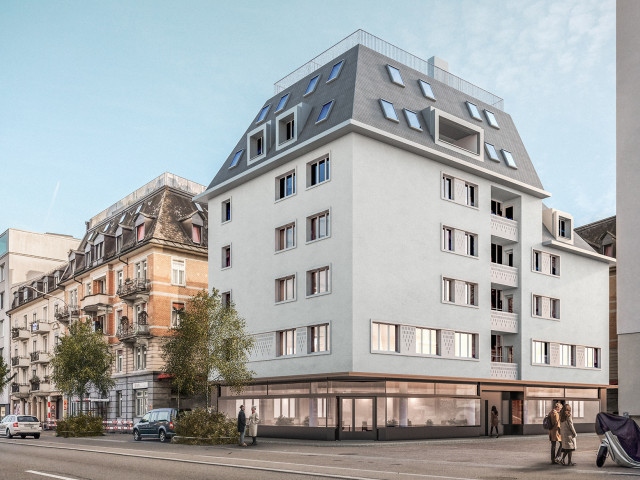 Stationsstrasse Gebäude aussen Visualisierung