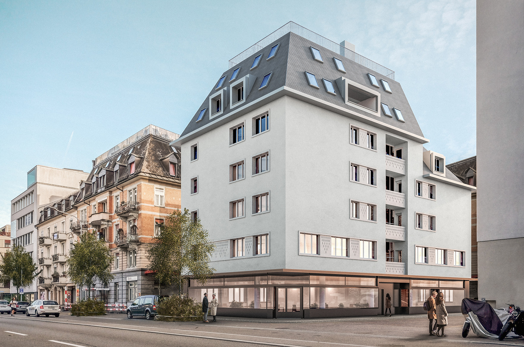 Stationsstrasse Gebäude aussen Visualisierung