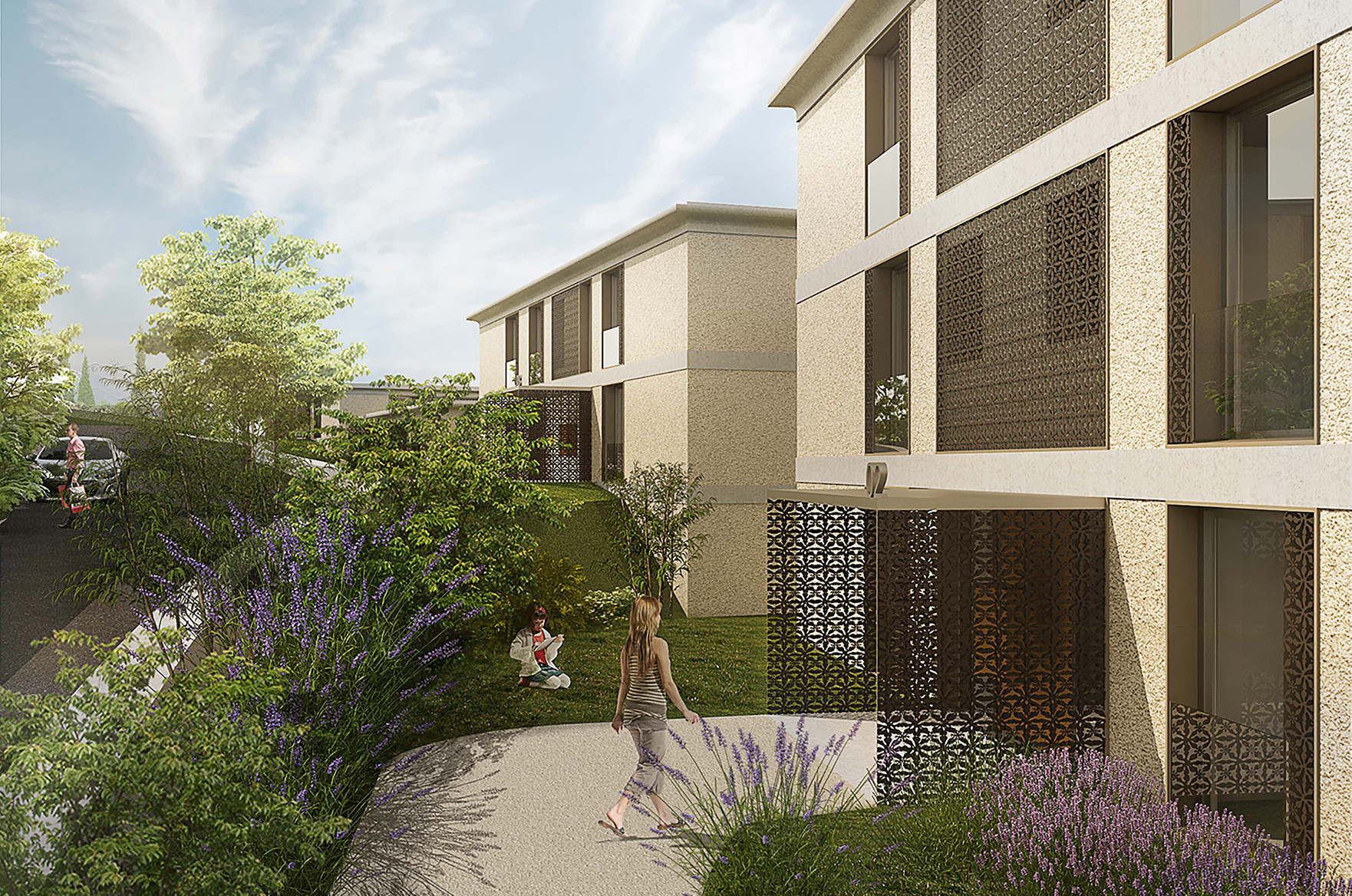 Überbauung Vida Eingang