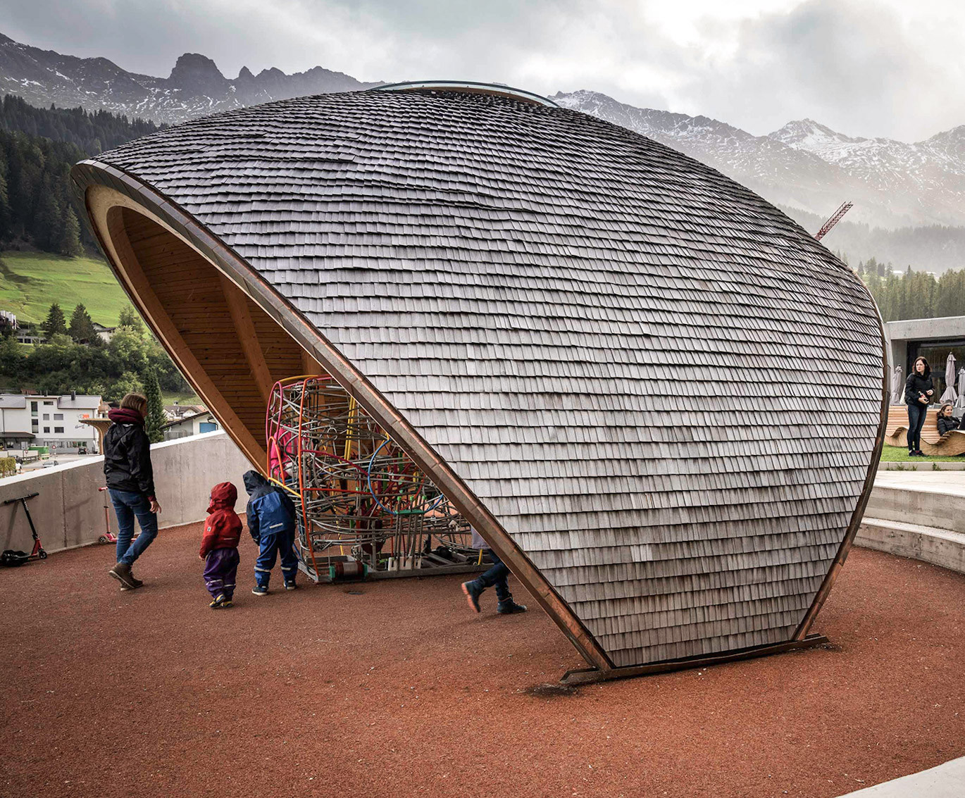 Überdachung seitlich