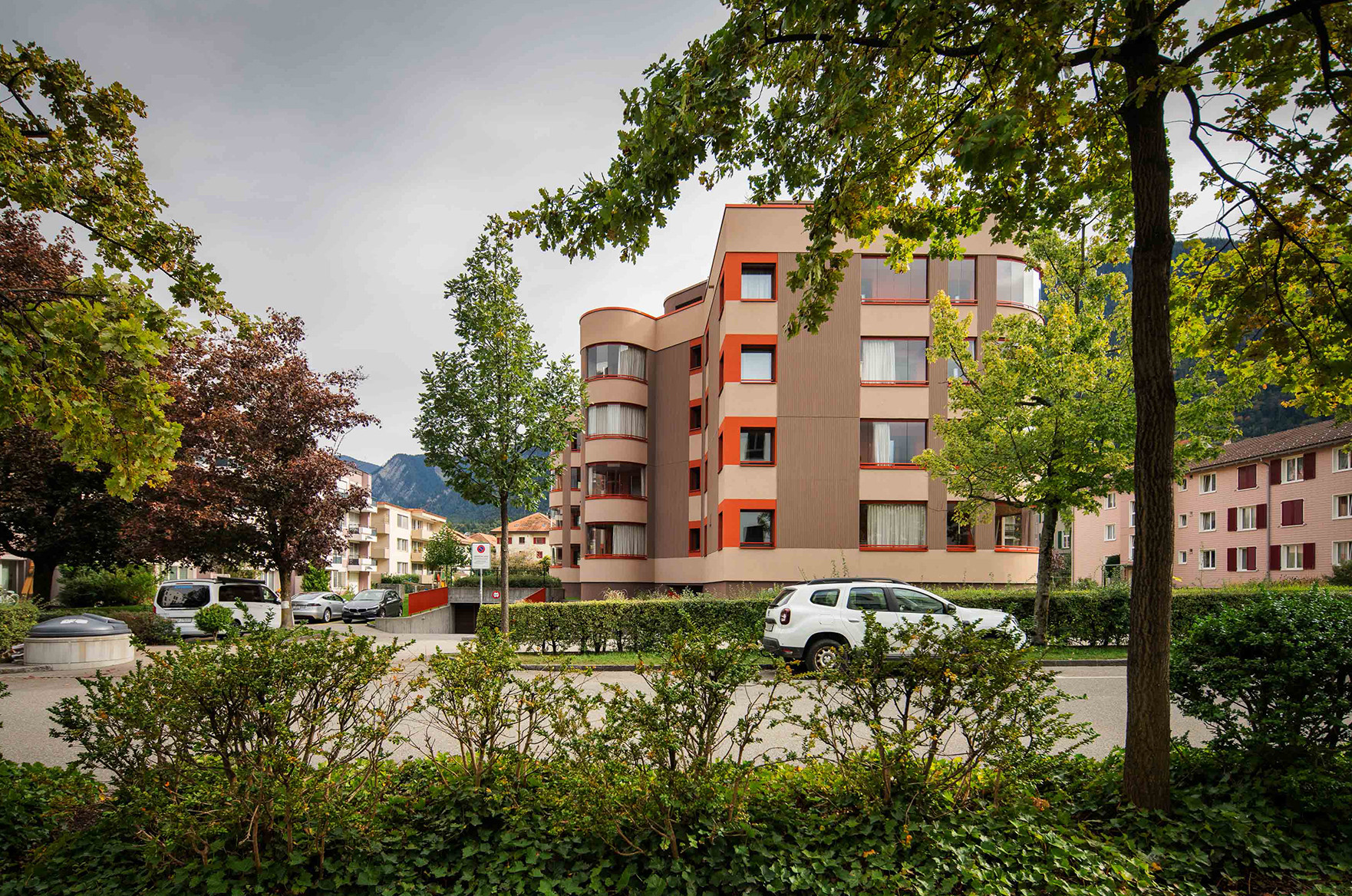 Gebäude Seitenansicht