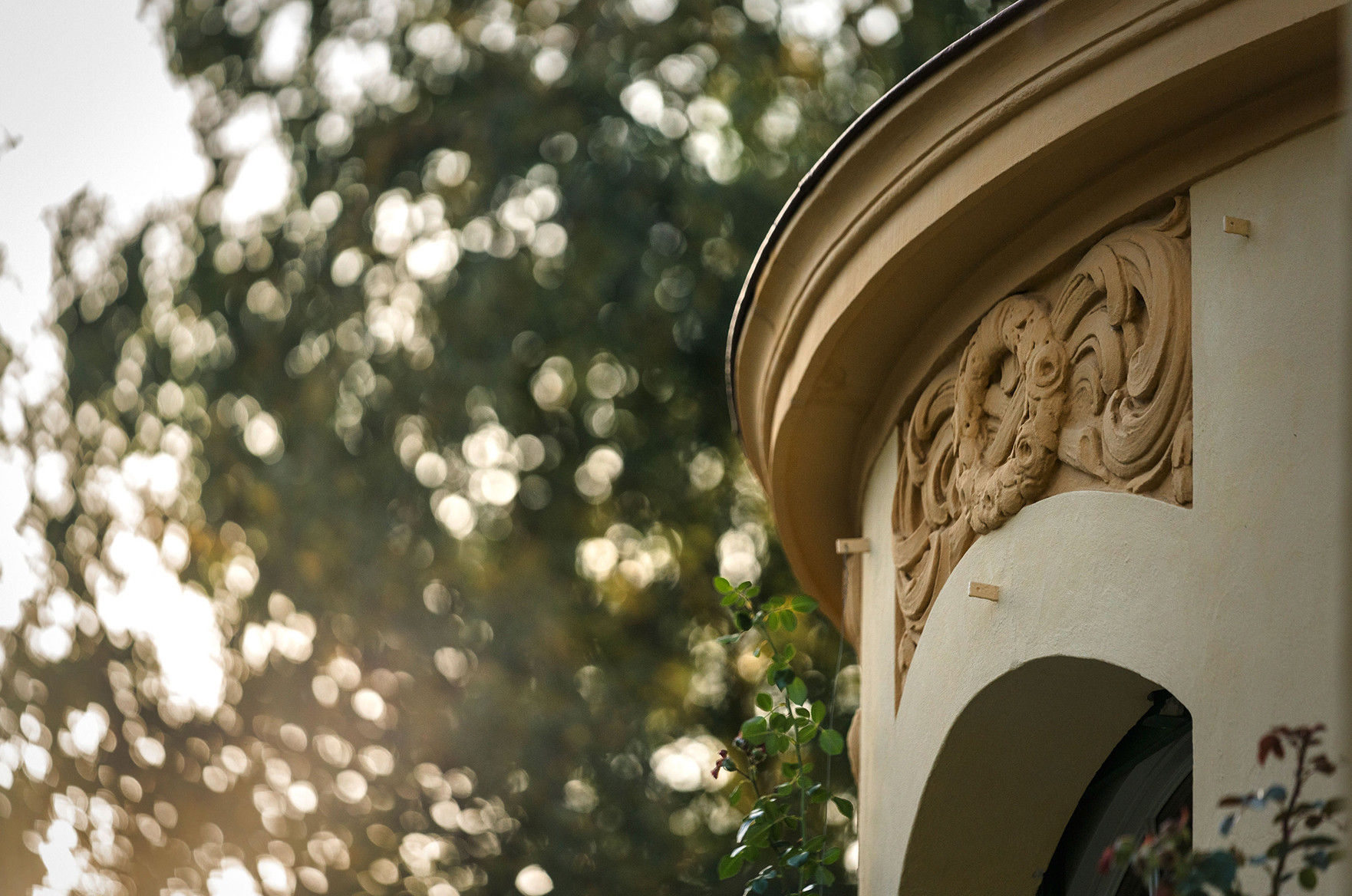 Villa Elkana Detail Fassade