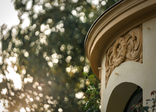 Villa Elkana Detail Fassade