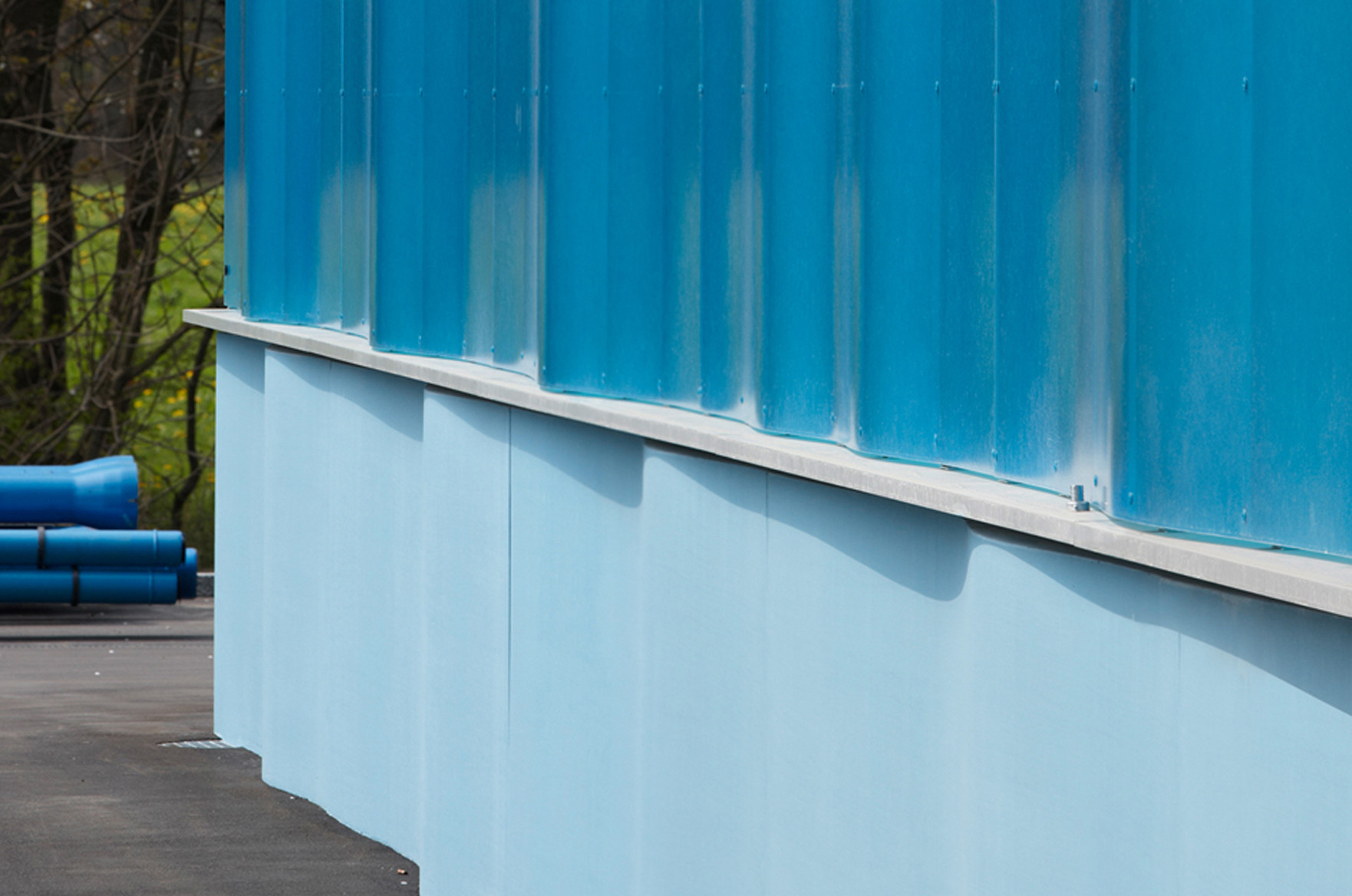 Wasser- und Abwasserwerk Fassade