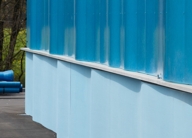 Wasser- und Abwasserwerk Fassade